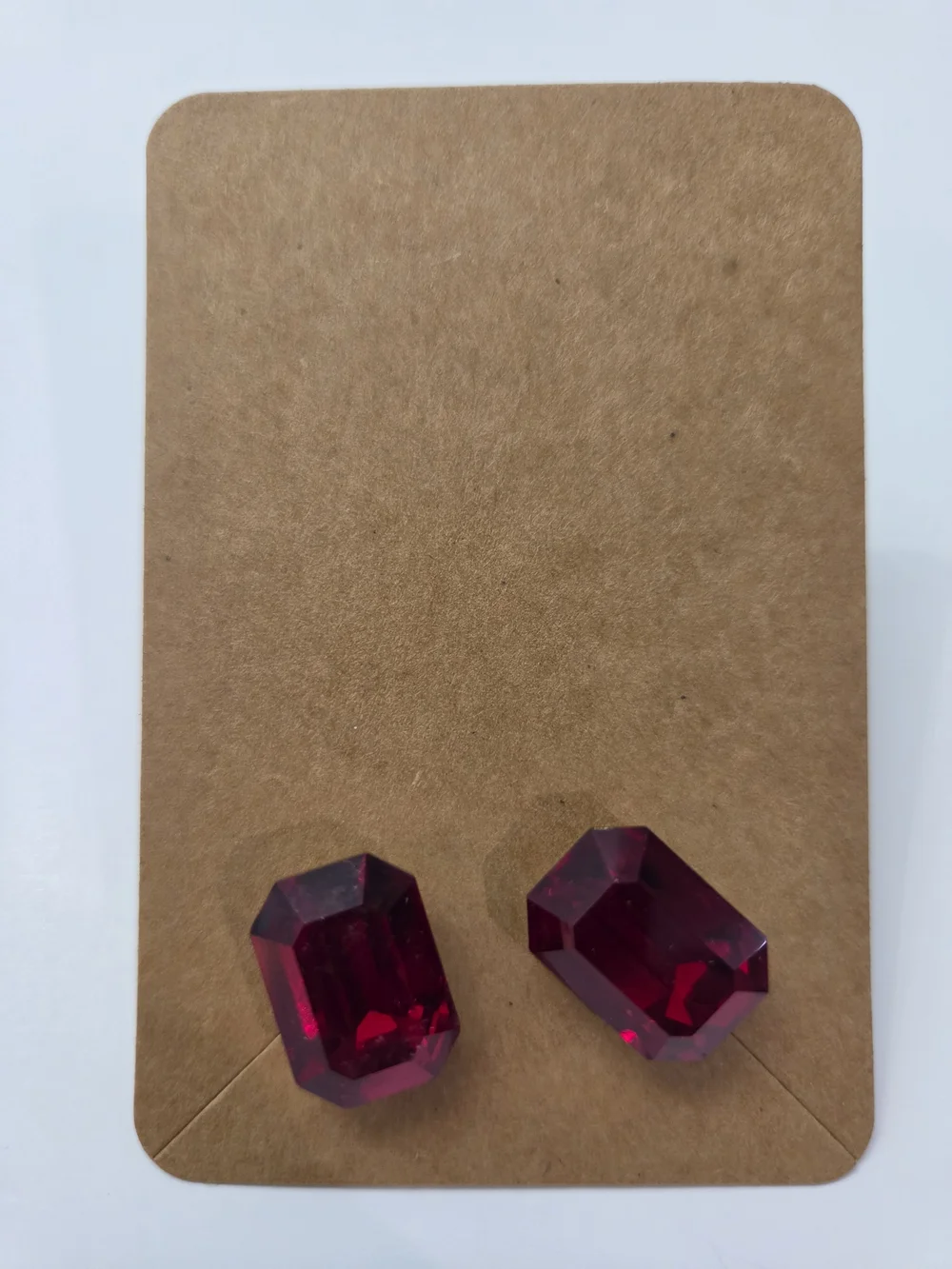 Red Crystal Dangle Earrings Set - Elegant Women Jewelry